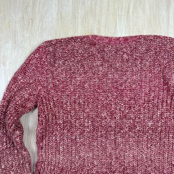 Lucky Brand Marled Rib Knit Cozy Classic Warm Everyday Pullover Sweater Large - Picture 7 of 15